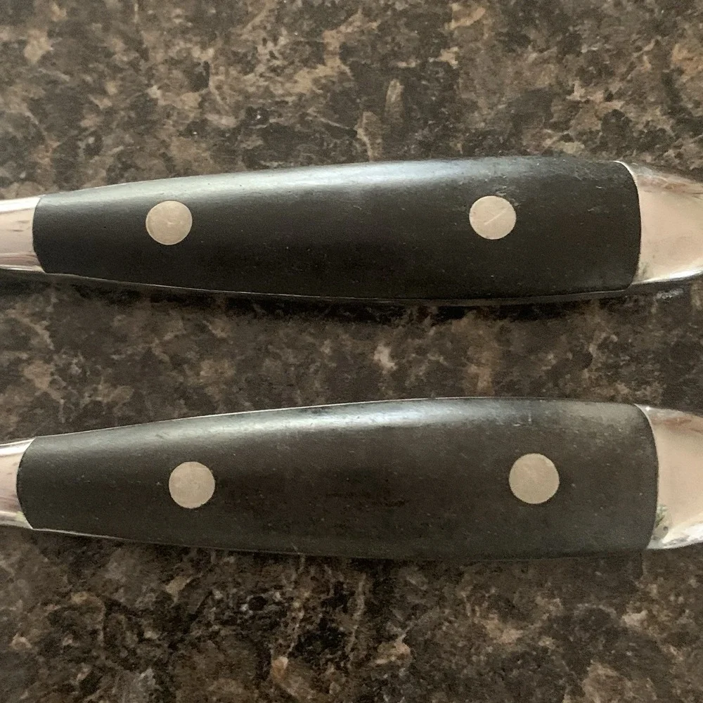 Hampton Silversmiths BISTRO BLACK Butter Knives Lot Set of 2 Stainless
